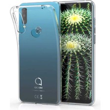 Canpay Alcatel 1s 2020 Uyumlu Kılıf Case, Soft, Transparent, Şeffaf Ultra Esnek Ince Silikon