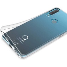 Canpay Alcatel 1s 2020 Uyumlu Kılıf Case, Soft, Transparent, Şeffaf Ultra Esnek Ince Silikon