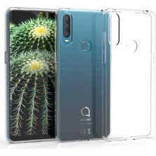 Canpay Alcatel 1s 2020 Uyumlu Kılıf Case, Soft, Transparent, Şeffaf Ultra Esnek Ince Silikon