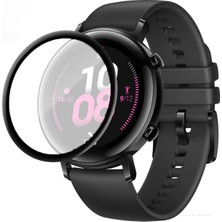 Canpay Huawei Gt 2 (42MM) Uyumlu Saat Ekran Koruyucu Full Tam Kaplayan Esnek Ultra Ince Clock Screensaver