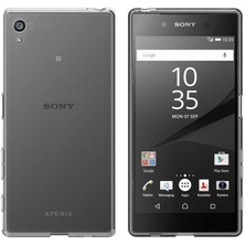 Canpay Sony Xperia Z5 Premium Uyumlu Kılıf Case, Soft, Transparent, Şeffaf Ultra Esnek Ince Silikon