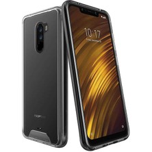 Canpay Xiaomi Pocophone F1 Uyumlu Kılıf Şeffaf Sert Ultra Koruma Teknolojisi Transparent Case