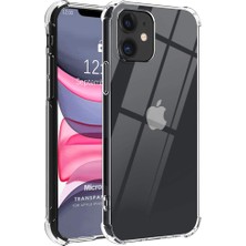 Canpay Apple iPhone 12 Mini Uyumlu Kılıf Case, Şeffaf Ultra Koruma Hard Transparent Ultra Protected