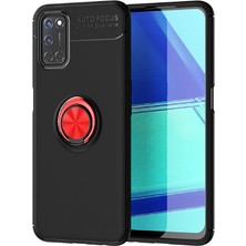 Canpay Oppo Reno A92 Uyumlu Kılıf Standlı Manyetik Yüzüklü Esnek Yumuşak Silikon Case