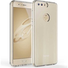 Canpay Huawei Honor 8 Uyumlu Kılıf Case, Soft, Transparent, Şeffaf Ultra Esnek Ince Silikon