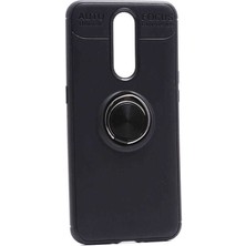 Canpay Oppo RX17 Pro Uyumlu Kılıf Standlı Manyetik Yüzüklü Esnek Yumuşak Silikon Case