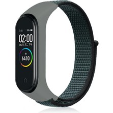 Canpay Xiaomi Mi Band 4 Uyumlu Akıllı Saat Için Kordon Örgü Işlemeli Hasır Dizayn Weave Embroidered Straw Design