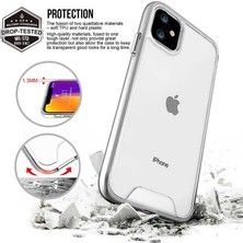 Canpay Apple iPhone 11 Uyumlu Kılıf Şeffaf Sert Ultra Koruma Teknolojisi Transparent Case