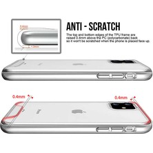 Canpay Apple iPhone 11 Uyumlu Kılıf Şeffaf Sert Ultra Koruma Teknolojisi Transparent Case