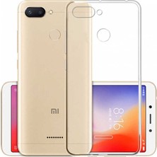 Canpay Xiaomi Redmi 6 Uyumlu Kılıf Case, Soft, Transparent, Şeffaf Ultra Esnek Ince Silikon