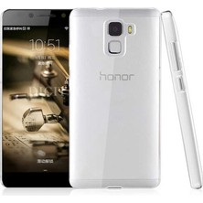 Canpay Huawei Honor 7 Uyumlu Kılıf Case, Soft, Transparent, Şeffaf Ultra Esnek Ince Silikon