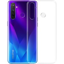 Canpay Realme 5 Pro Uyumlu Kılıf Case, Soft, Transparent, Şeffaf Ultra Esnek Ince Silikon