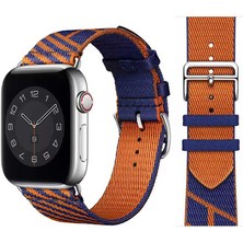 Canpay Apple Watch 44MM Uyumlu Akıllı Saat Için Kordon Renkli Hasır Koleksiyonu Sağlam, Şık ve Özgün Tasarım