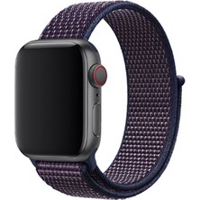 Canpay Apple Watch 38MM Uyumlu Akıllı Saat Için Kordon Naylon Örgü Işlemeli Koleksiyon Elite Tasarım