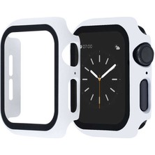 Canpay Apple Watch Series 2 3 4 5 6 Se 44 mm Uyumlu Akıllı Saat Ekran Koruyucu Kılıf Full Tam Kaplayan