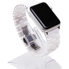 Canpay Apple Watch 38MM Uyumlu Akıllı Saat Için Kordon Metal Katlamalı Klipsli Sağlam Elite Tasarım