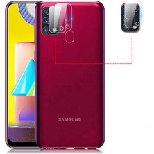 Canpay Samsung Galaxy M31 Kamera Lens Koruyucu Esnek Yüksek Kalite 0.2mm Nano Cam
