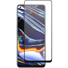 Canpay Realme 8 Uyumlu Ekran Koruyucu Tam Kaplayan Full Kavisli, Hd, Kırılmaz 5d Cam