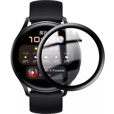 Canpay Huawei Watch Gt 3 42MM Uyumlu Akıllı Saat Ekran Koruyucu Full Tam Kaplayan Esnek Ultra Darbe Emici
