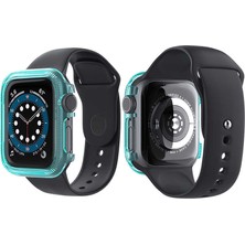 Canpay Apple Watch Serisi 2/3/4/5/6/se 42MM Uyumlu Akıllı Saat Ekran Koruyucu Kılıf Full Ekran Tam Kaplama