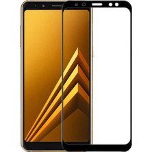 Canpay Samsung Galaxy A8 2018 Uyumlu Ekran Koruyucu Tam Kaplayan Full Kavisli, Hd, Kırılmaz 5d Cam