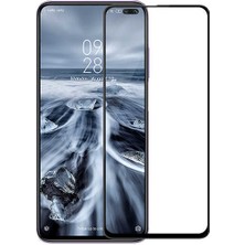 Canpay Xiaomi Poco X2 Uyumlu Ekran Koruyucu Tam Kaplayan Full Kavisli, Hd, Kırılmaz 5d Cam