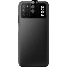 Canpay Xiaomi Poco M3 Uyumlu Lens Kamera Koruyucu Full Hd 3D Tempered Cam