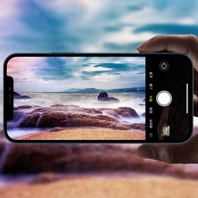 Canpay Apple iPhone 13 Pro Uyumlu Kamera Lens Koruyucu Hd Kalite Çerçeveli Tempered Glass Cam