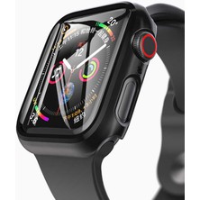 Canpay Apple Watch Series 2 3 4 5 6 Se 38MM Uyumlu Akıllı Saat Ekran Koruyucu Tam Kenar Kaplayan Glass