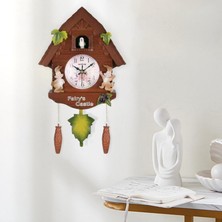 Vonluxe Canlı Guguklu Duvar Saati Asma Sarkaç (Yurt Dışından)