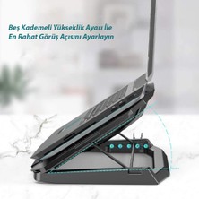 Daytona ST-813 Çift Fanlı Ledli Işıklı Soğutucu Laptop Standı