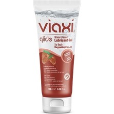 StrongArt Viaxi Glide Su Bazlı Çilek Aromalı Kayganlaştırıcı Jel 100 ml