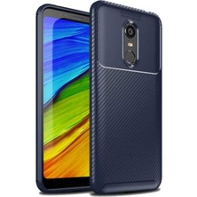 Ceppare Xiaomi Redmi 5 Plus Kılıf Negro Karbon Desing Focus Silikon Lacivert