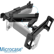 Microcase Araç Içi Koltuk Arkası Uzayan Başlıklı Tablet Telefon Tutucu Siyah - AL2899