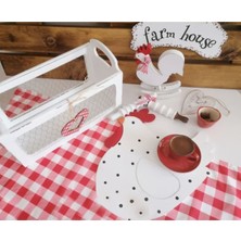 Sister Home Design Tavuk Ahşap Supla - Amerikan Servis - Tabak Altı