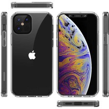 Canpay Apple iPhone 12 Pro Uyumlu Kılıf Sert Şeffaf Güçlendirilmiş Kapak Transparent Hard Cover Case