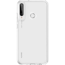 Canpay Huawei P40 Lite E Uyumlu Kılıf Sert Şeffaf Güçlendirilmiş Kapak Transparent Hard Cover Case