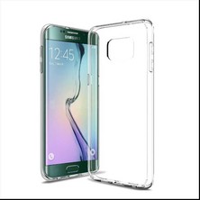 Canpay Samsung Galaxy S6 Edge Uyumlu Kılıf Case, Soft, Transparent, Şeffaf Ultra Esnek Ince Silikon