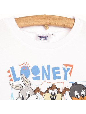 Loney Tunes Maceraya Devam Erkek Bebek Lisanslı Tshirt Bugs Bunny ve Arkadaşları