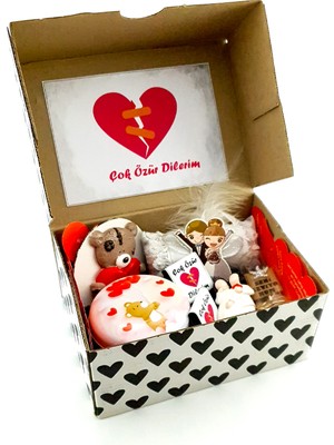 Hediye Kombini Sevgiliye Beni Affet Hediyesi Affedilme Garantili  Özür Hediyesi Özür Dileme 1YARALI2KALP9