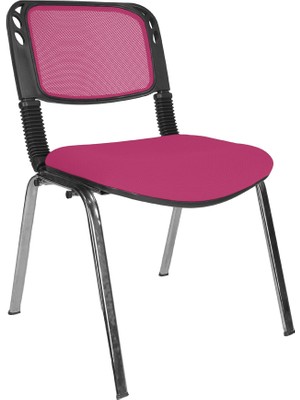 Gizmo Ofis Bekleme Misafir Sandalyesi Koltuğu MK1000 Pembe