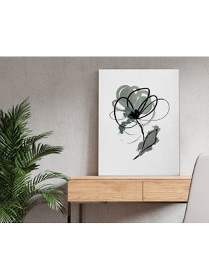 Bk Home Minty Flower Tasarımlı Kanvas Tablo 50X70CM-1