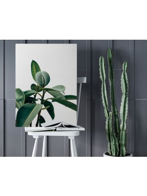 Bk Home Green Plant Tasarımlı Kanvas Tablo 50X70CM-1