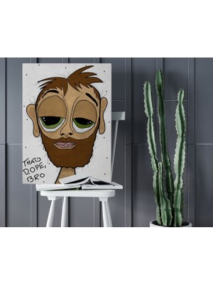 Bk Home The Lazy People Collection Hobo Guy Tasarımlı Kanvas Tablo 50X70CM-1