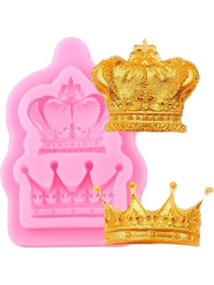 Pasta Market 2'li Taç Mini Silikon Kalıp