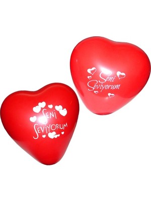Pasta Market Seni Seviyorum Kalp Balon 5 Adet