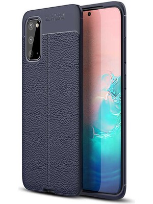 Canpay Samsung Galaxy S20 Uyumlu Kılıf Esnek Pu-Deri Leather-Pu Series Protected Case