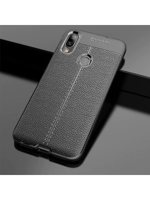 Canpay Samsung Galaxy A10S Uyumlu Kılıf Esnek Pu-Deri Leather-Pu Series Protected Case