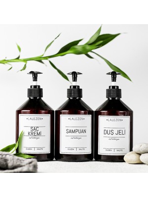 Lalezen Amber Plastik 3'lü Duş Seti