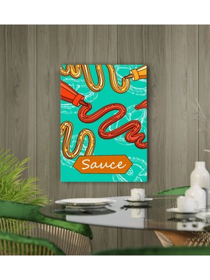 Bk Gift Cafe & Bar & Restaurant Konseptli Kanvas Tablo 50X70CM-68